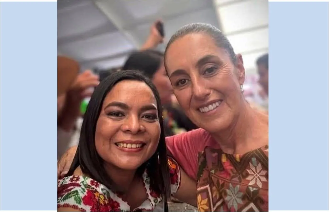  “Es senadora de Morena y ganó una encuesta”, afirma la Presidenta.