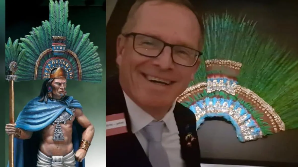¿Se nos regresa el penacho?; Candidato austriaco promete devolver a México la histórica pieza de Moctezuma