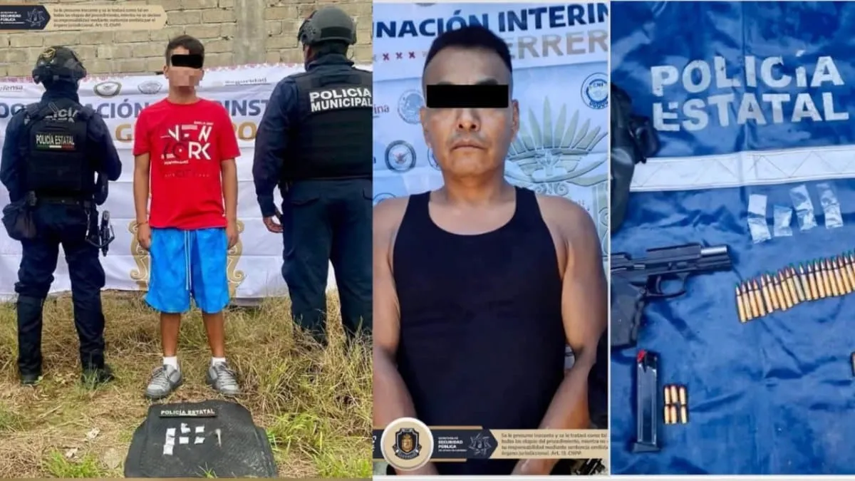 Caen dos en operativos de seguridad en Costa Chica; decomisan droga, arma y cartuchos