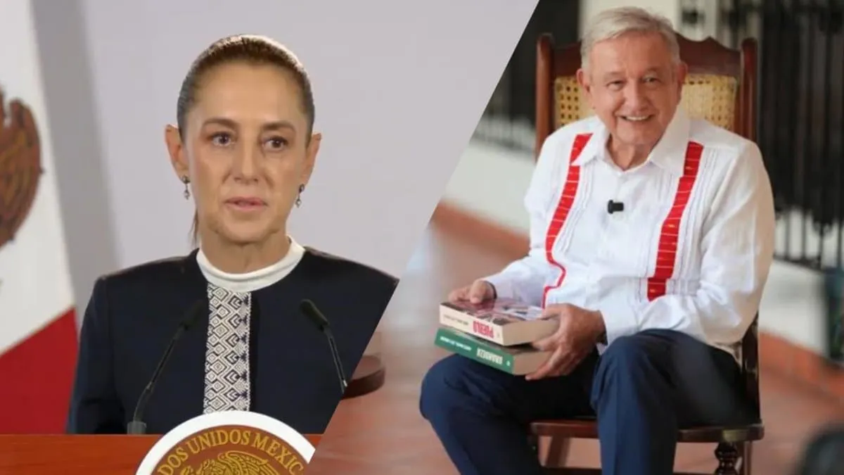 Desmiente Sheinbaum gira de AMLO para promover su libro “Pueblo”; acusa desinformación