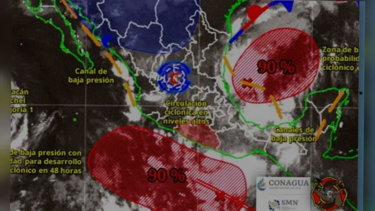 Guerrero bajo vigilancia por sistema con 90% de probabilidad ciclónica; prevén lluvias este martes