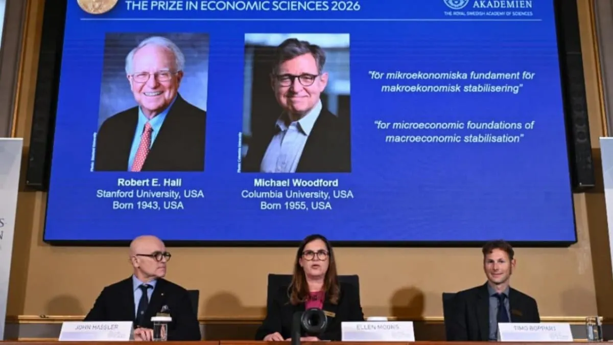 Nobel de Economía 2026 reconoce a Hall y Woodford por explicar cómo las expectativas mueven los mercados