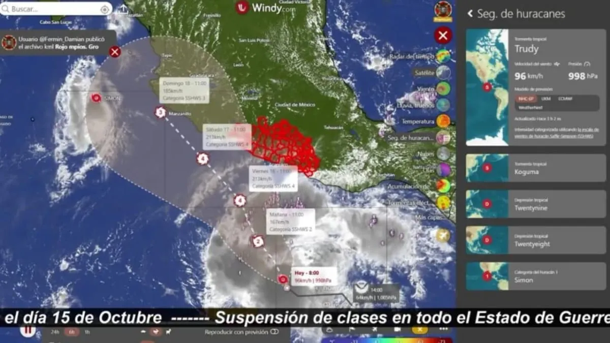Suspenden clases este jueves en Guerrero por fortalecimiento de Trudy: Evelyn Salgado