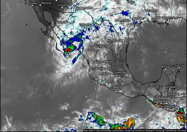 PC vigila zona de baja presión que causaría lluvias en Guerrero