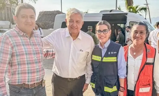 Realiza AMLO quinta visita a Guerrero tras huracán Otis
