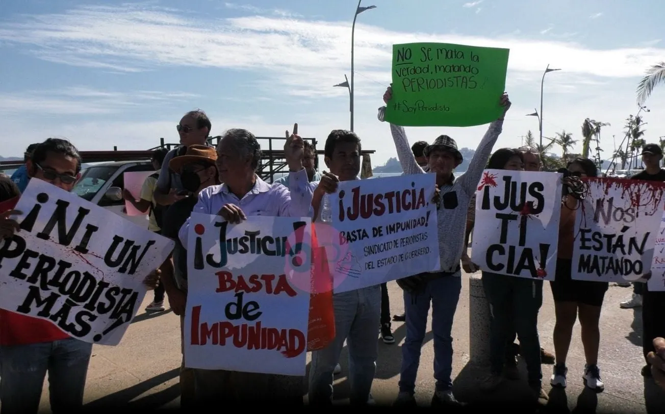 Protesta el gremio periodístico; alertan sobre zonas de silencio en Guerrero