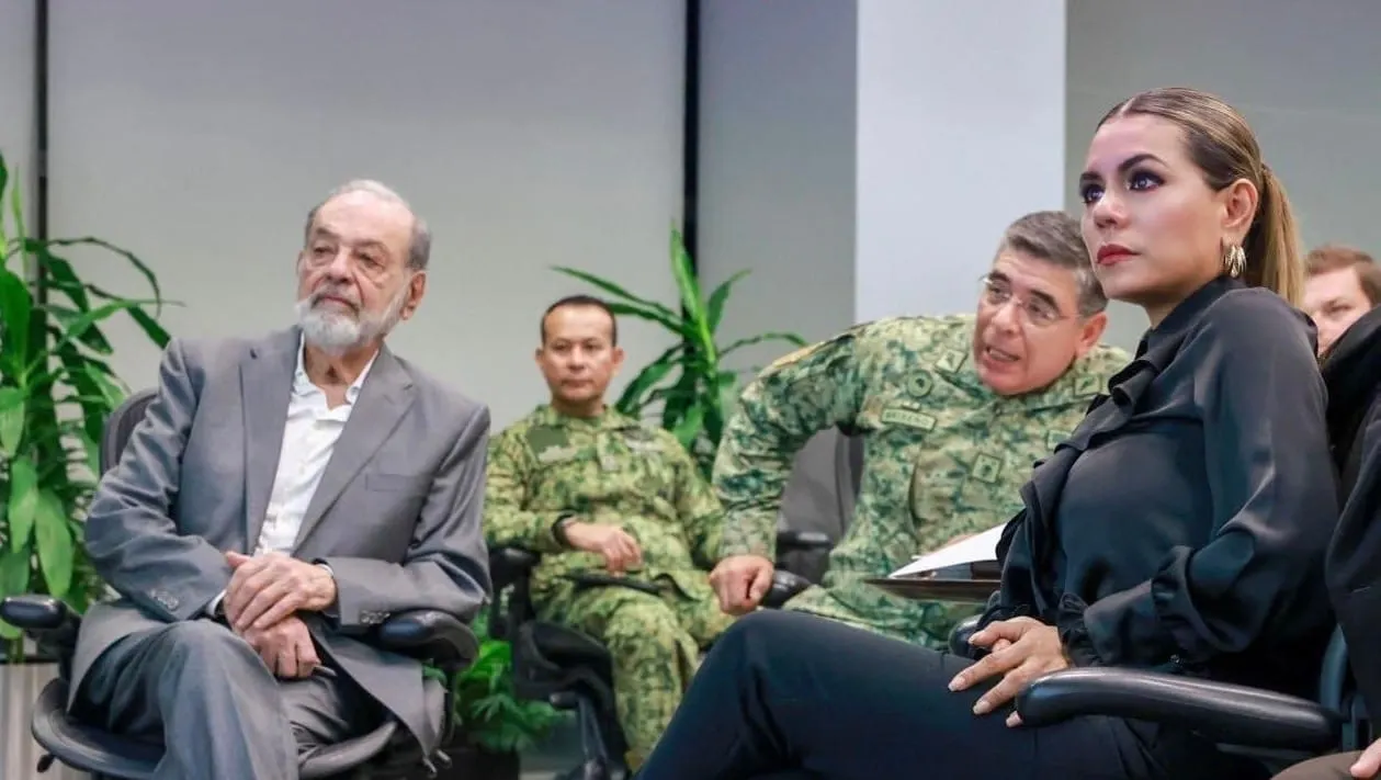 Se reúne Evelyn con Carlos Slim en la CDMX; analizan avances en proyectos para Acapulco