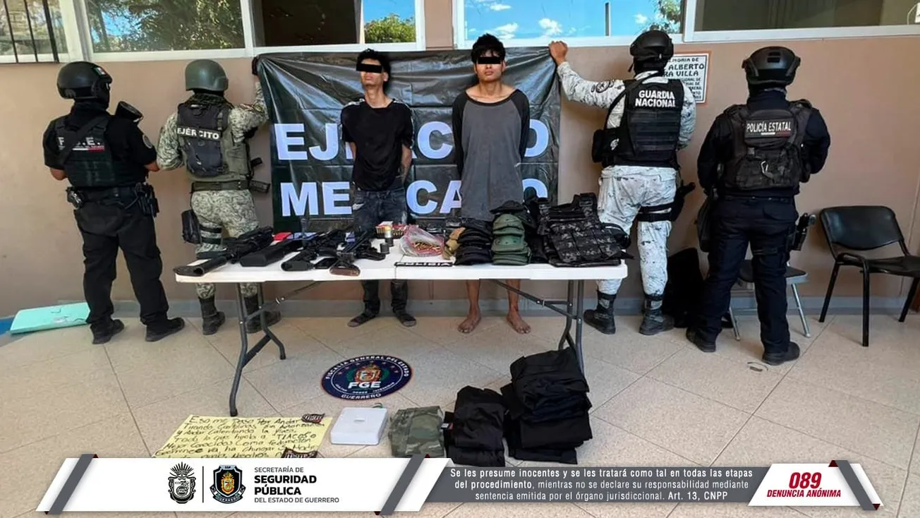 Detienen en operativos a dos hombres con arsenal en Iguala