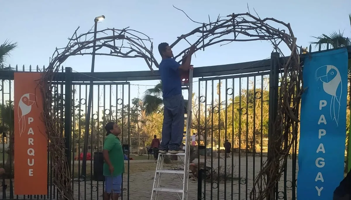 Por el día del Amor y la Amistad, alistan villa recreativa en el Parque Papagayo de Acapulco