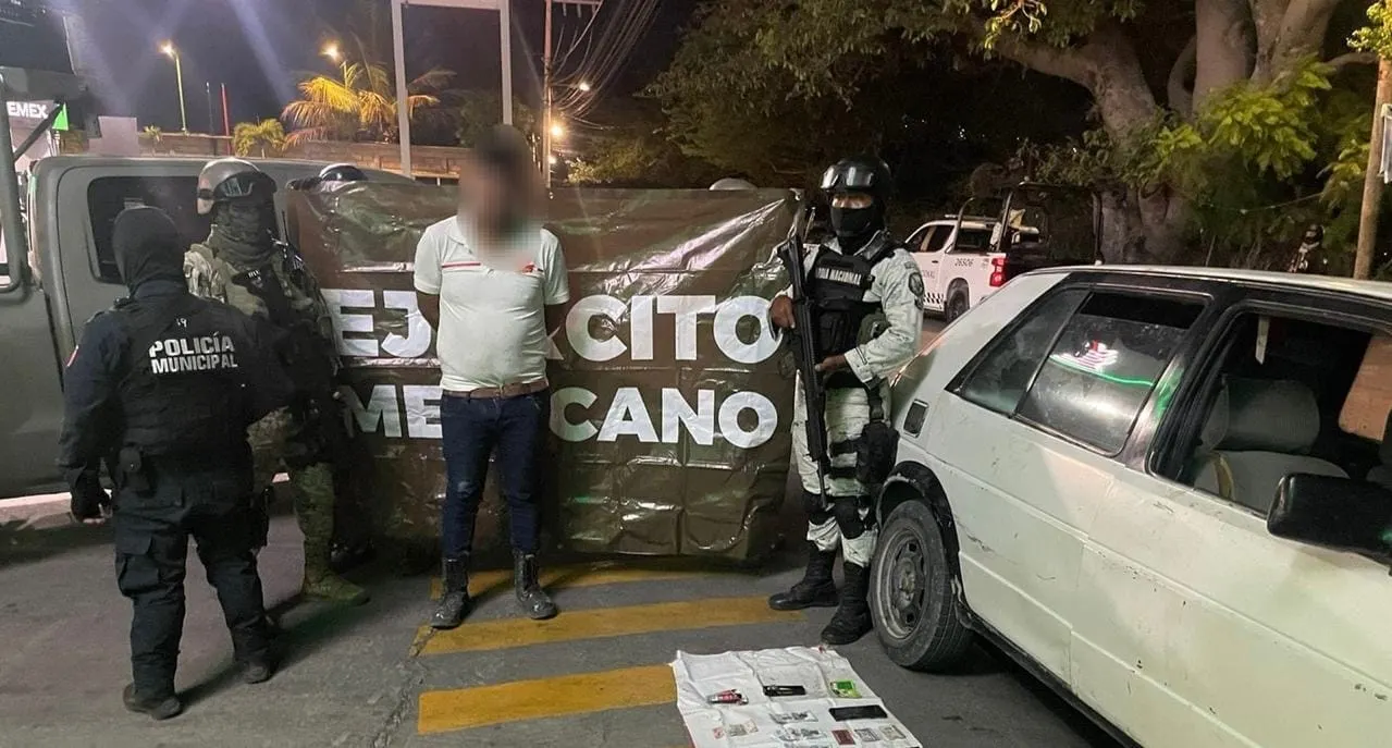 Detienen a un hombre durante operativo de seguridad en Chilpancingo