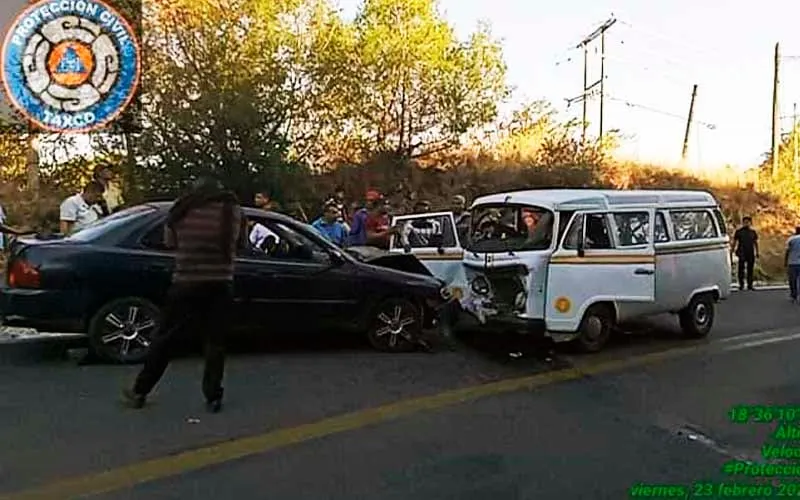 Choque en El Gavilán de Taxco deja varios lesionados