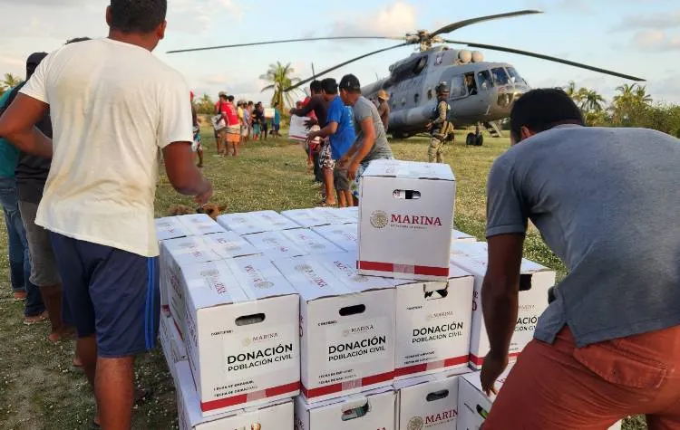 Marina dejará de recibir despensas para Acapulco