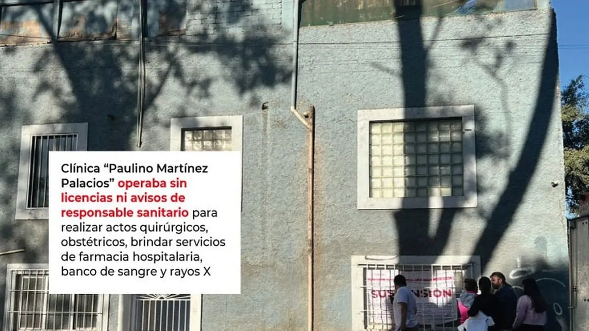 Cofepris clasura clínica que operaba sin licencias en Cdmx; era un grave peligro para pacientes