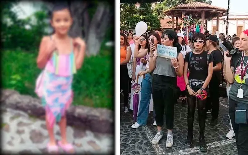 Con gritos de justicia despiden a Camila en Taxco; protestan feministas