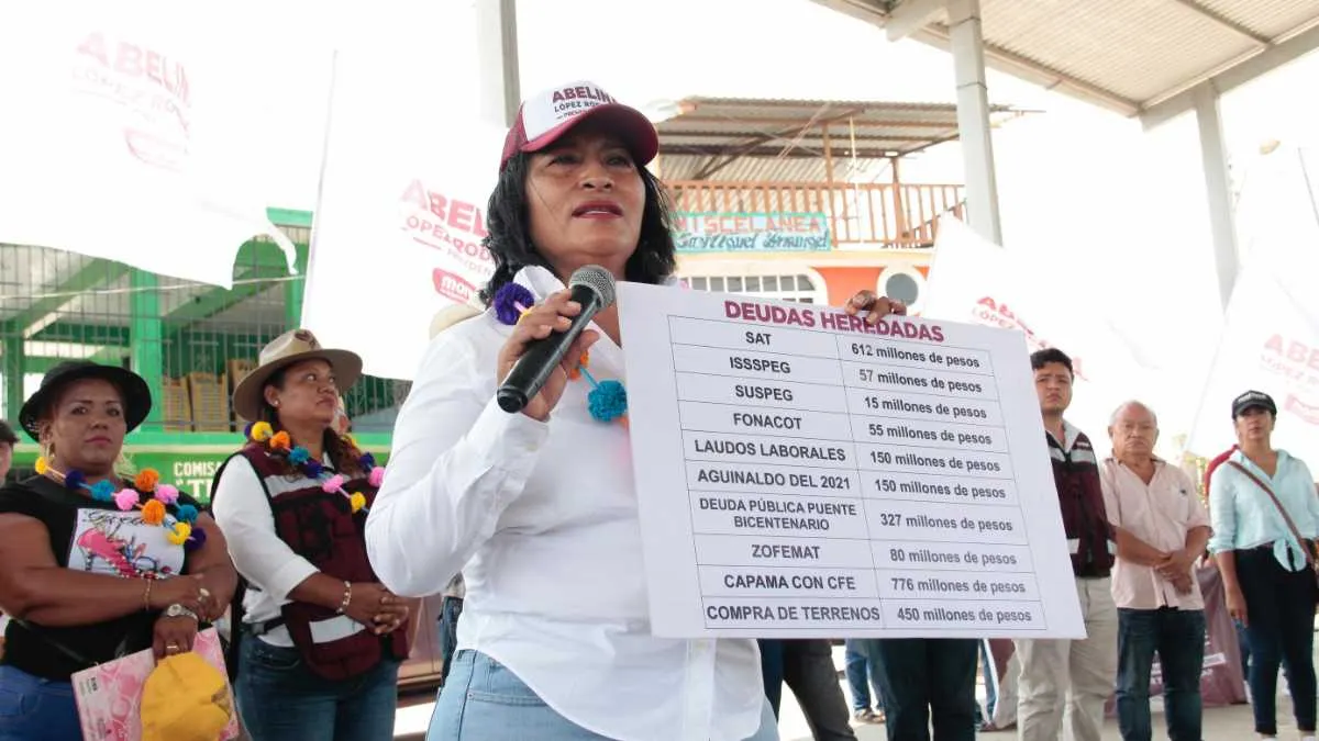 En Texca, Abelina López reafirma su compromiso con la honradez