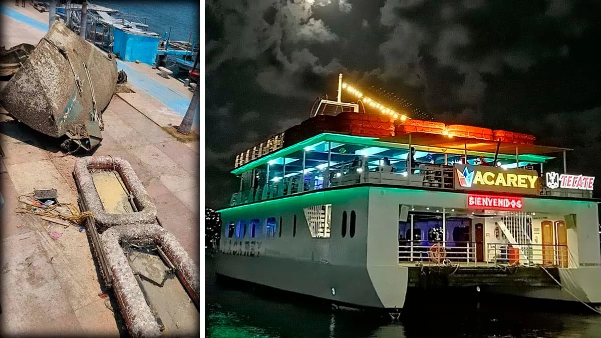 Extraen primeros restos del AcaRey, barco de recreo hundido por Otis