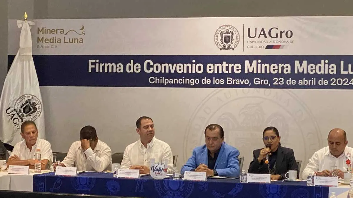 Firman UAGro y Minera Media Luna convenio de protección ambiental