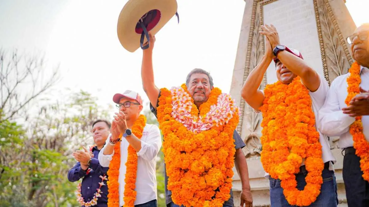 Félix Salgado aboga por la paz en Tixtla y rechaza violencia política