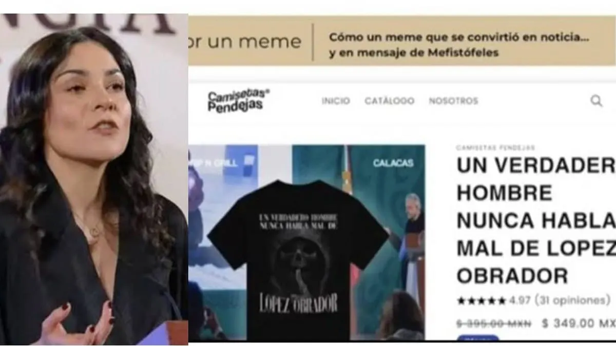 Sólo es un meme, justifica Vilchis, por playera satánica a favor de AMLO