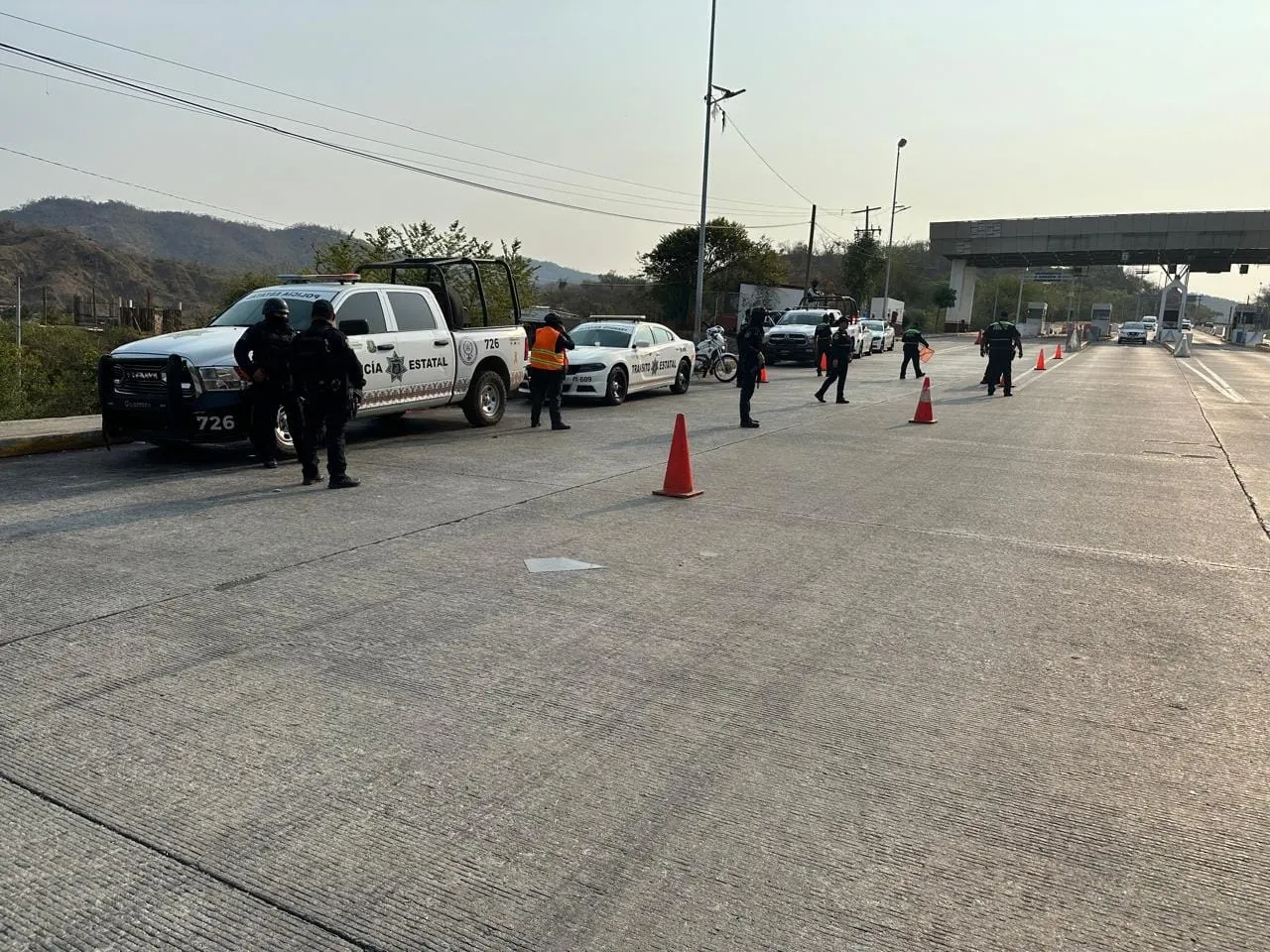 Por Acamoto, instala SSP puestos de control en carreteras y en la Costera de Acapulco