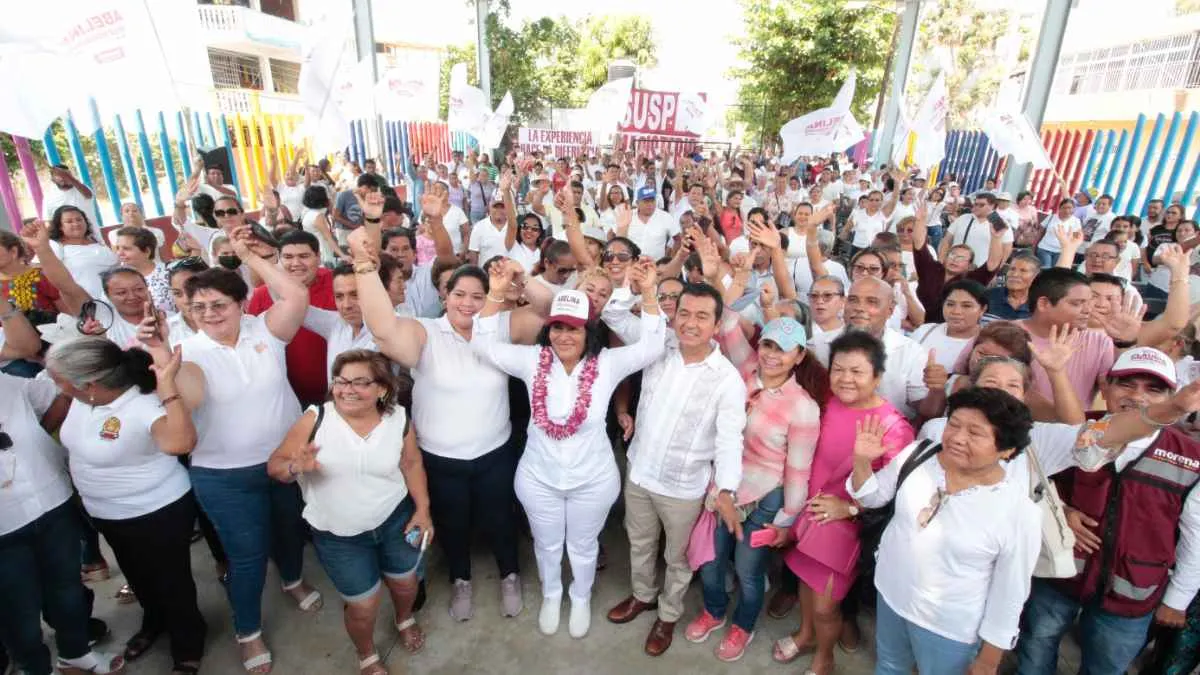 Respalda sección 14 del SUSPEG a Abelina López en Acapulco