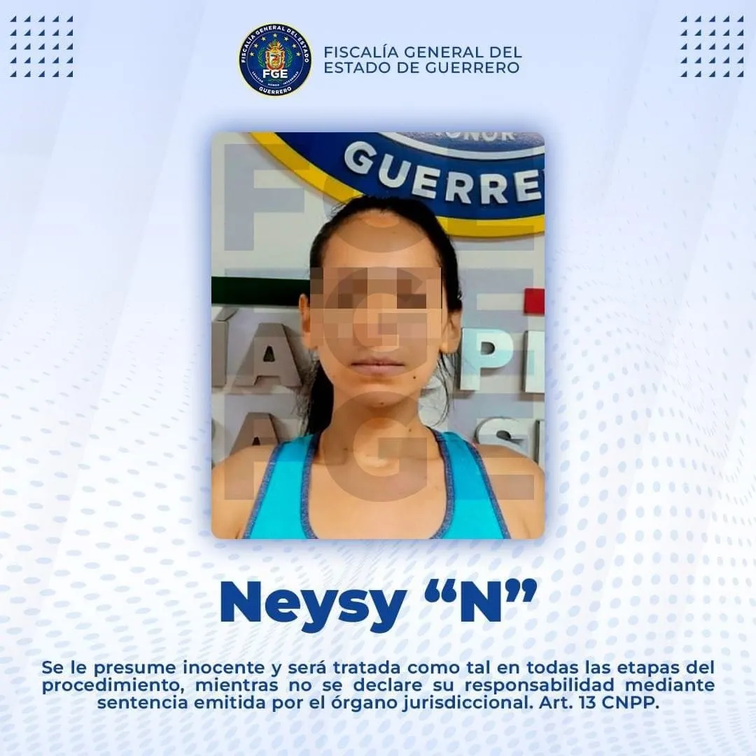 Capturan en Chilpancingo a presunta extorsionadora de comerciantes en Acapulco