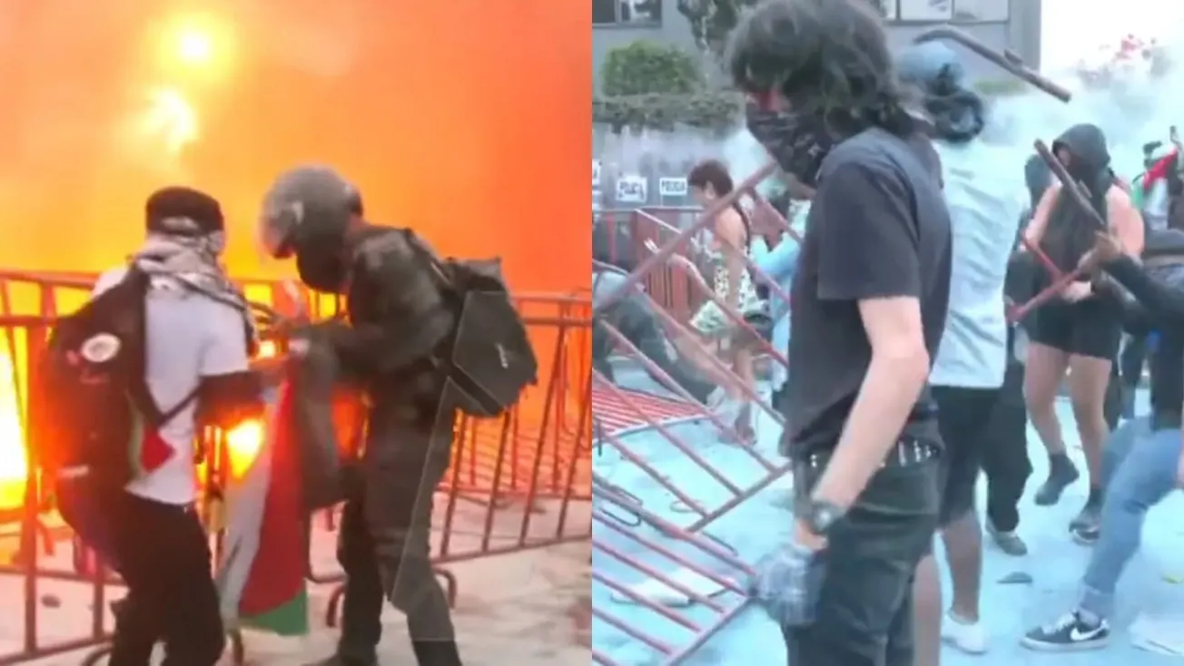 Protesta en la embajada de Israel dejó 18 policías de la CdMx heridos