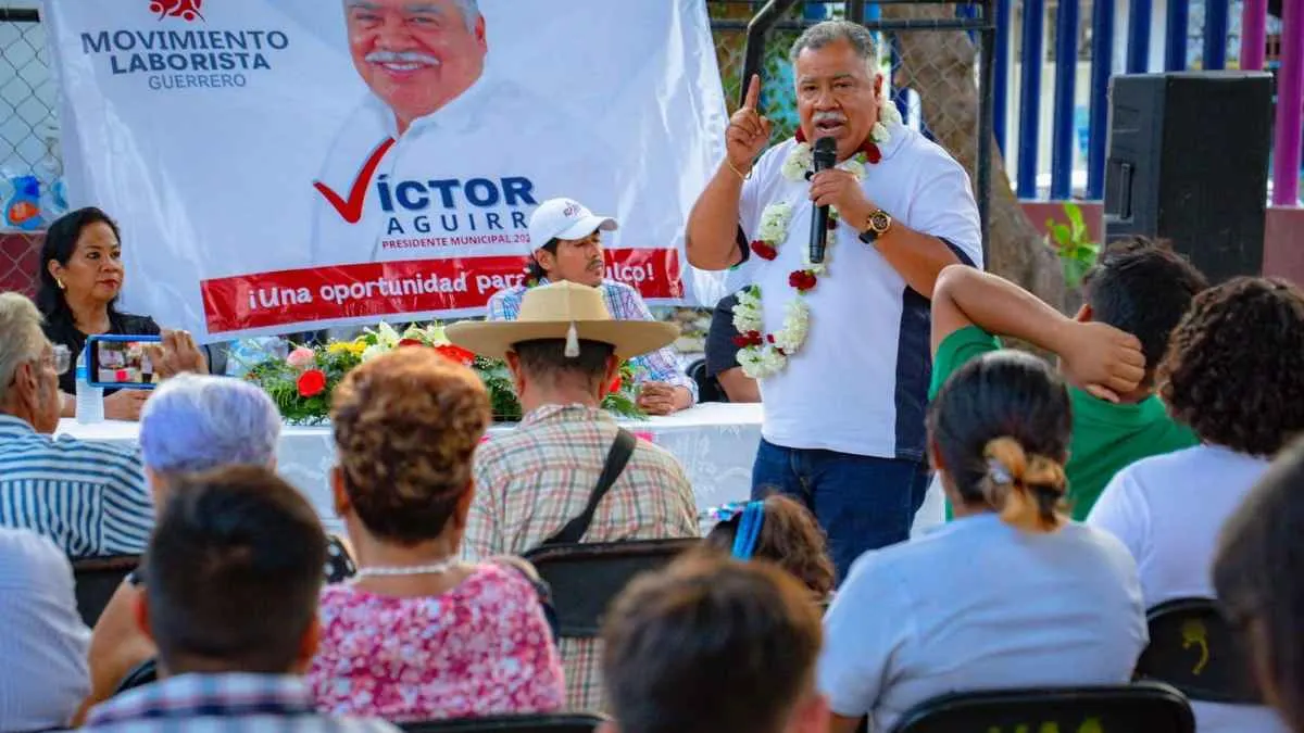 No declinará ante nadie, señala Víctor Aguirre en Acapulco