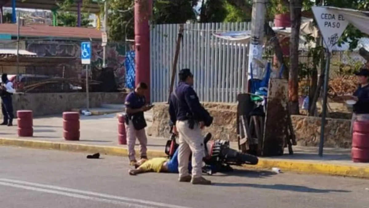Asesinan a un motociclista en la Zapata de Acapulco
