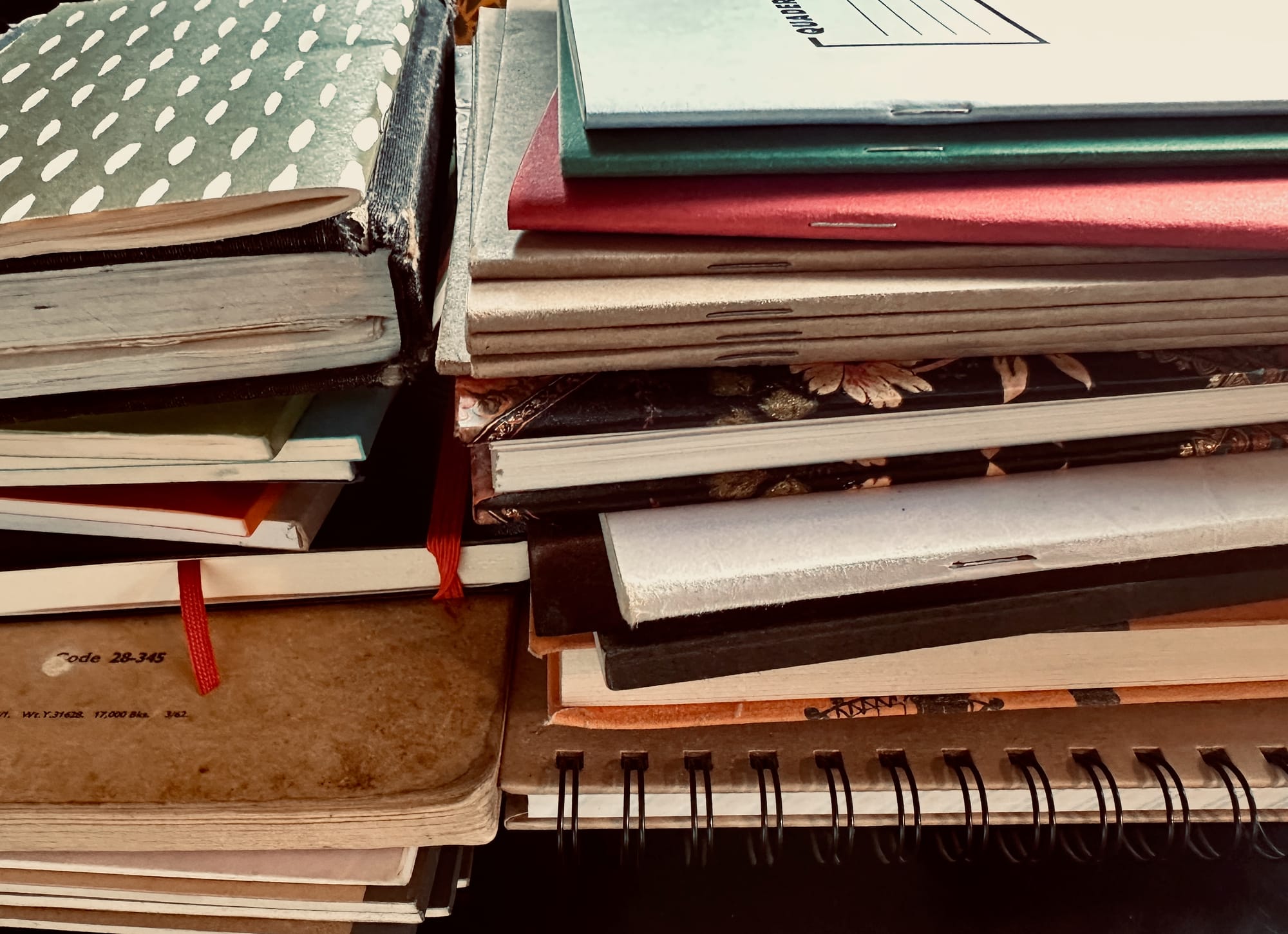 pile of notebooks