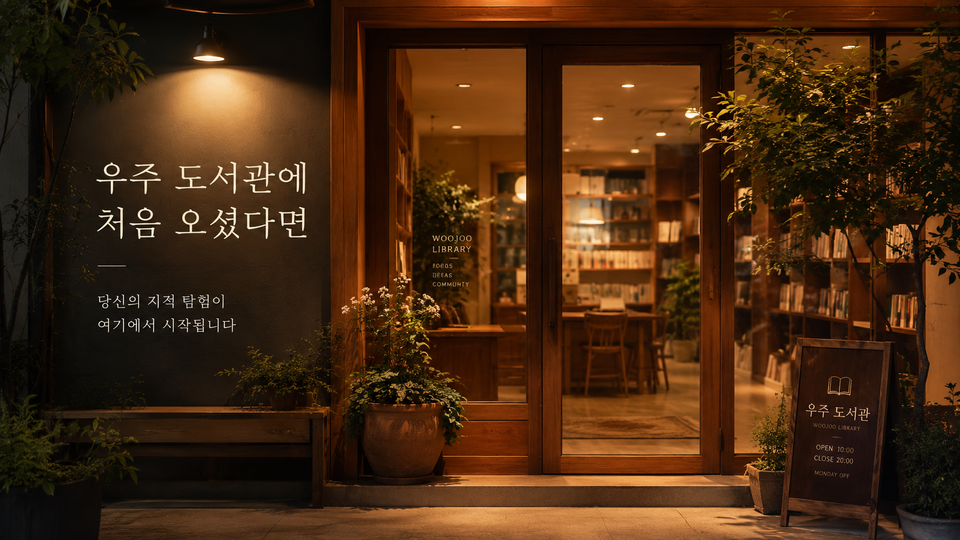 우주 도서관에 처음 오셨다면