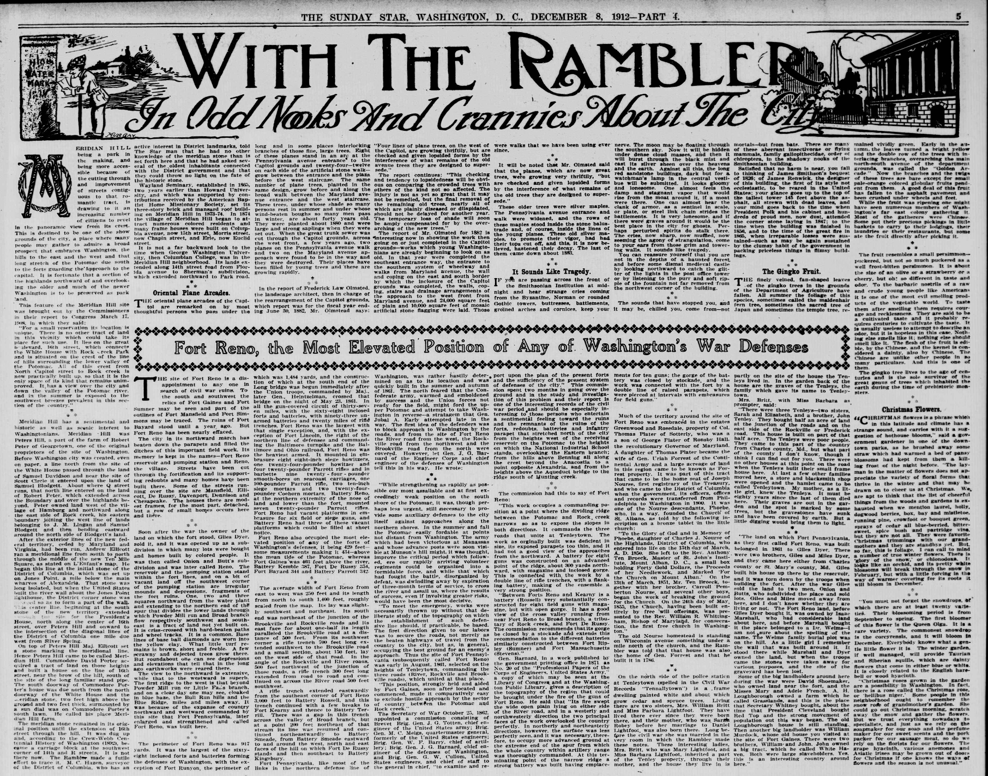 Rambler column for December 8th, 1912. 