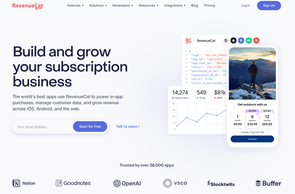 RevenueCat：為應用程式開發者簡化訂閱管理