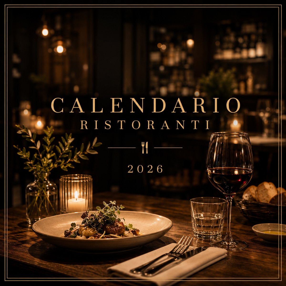Il calendario dei weekend 2026 — ogni sabato, una tavola.