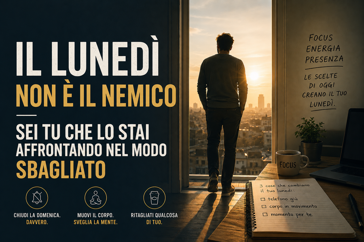 Il lunedì non è il nemico — sei tu che lo stai affrontando nel modo sbagliato