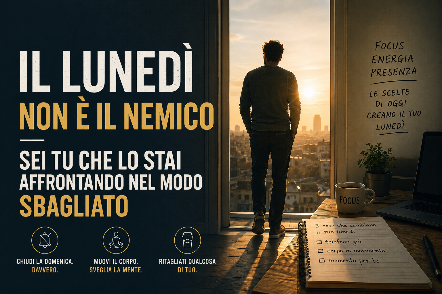 Il lunedì non è il nemico — sei tu che lo stai affrontando nel modo sbagliato