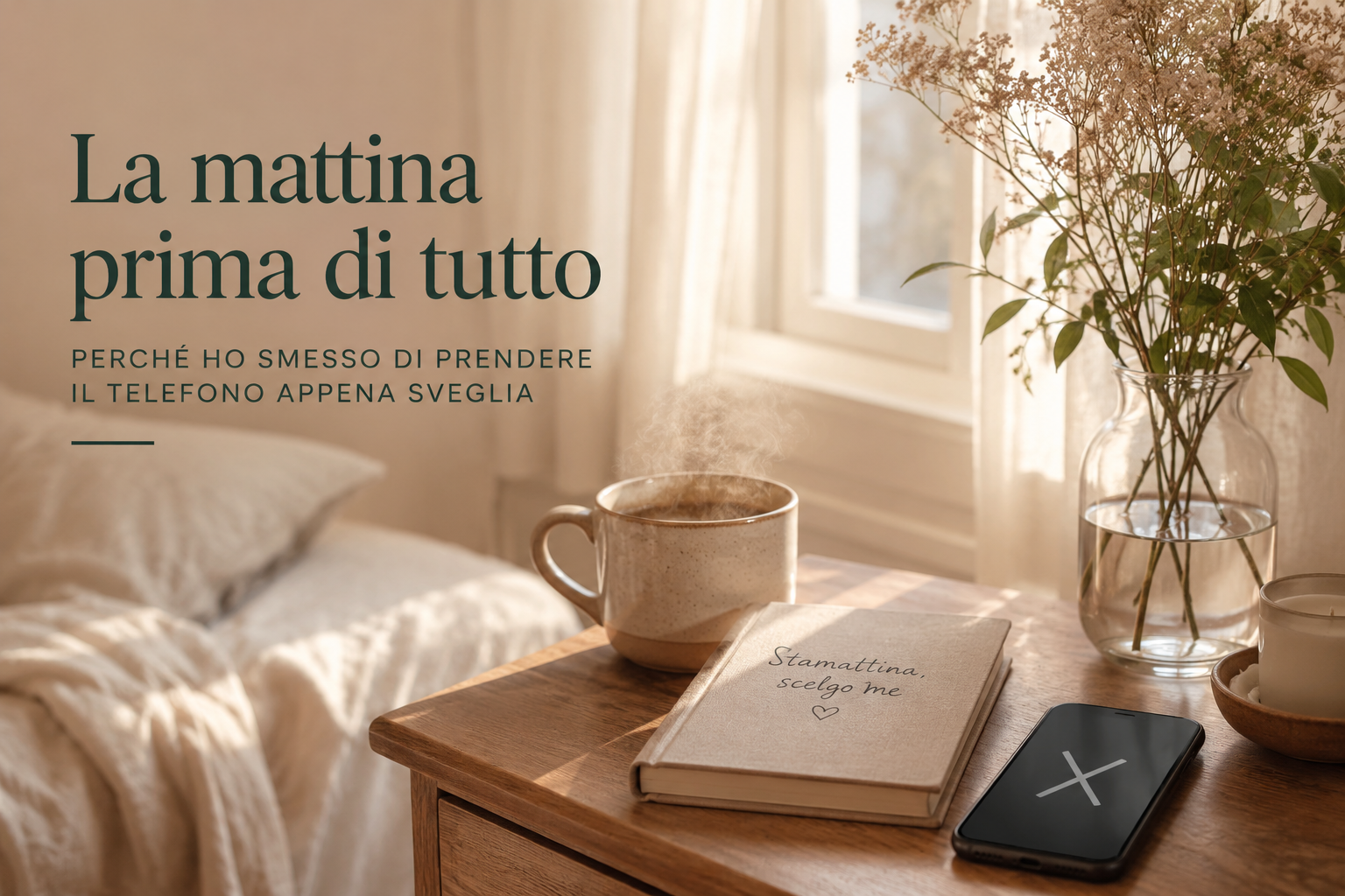 Ho smesso di controllare il telefono appena sveglia: ecco cosa è successo