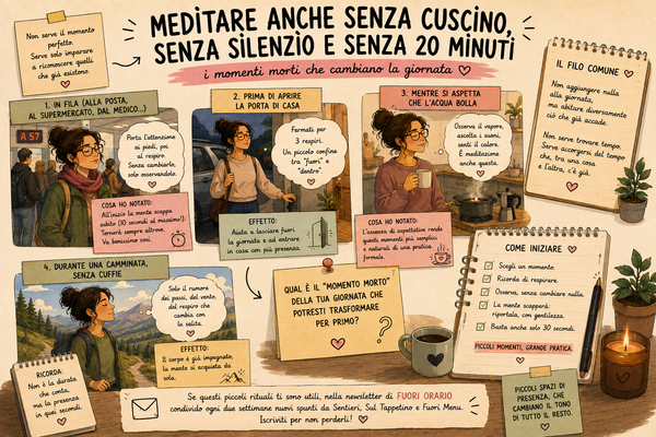 Meditazione fuori dal tappetino