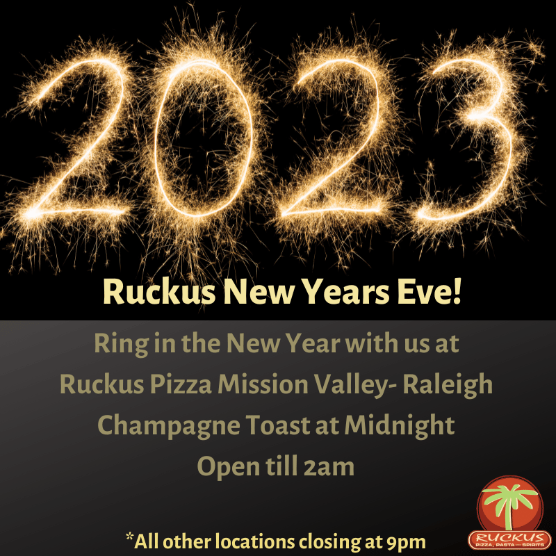 '23 New Years Eve at Ruckus Raleigh