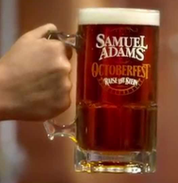 Sam Adams Octoberfest Stein Hoists at Ruckus Pizza