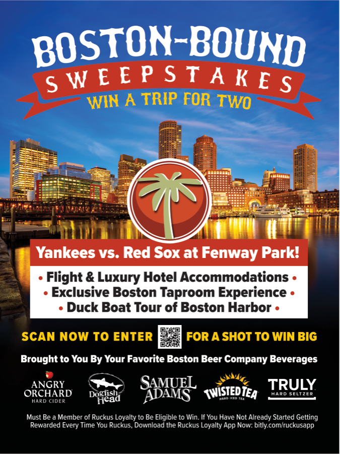 Boston Bound Giveaway - Trip for 2!