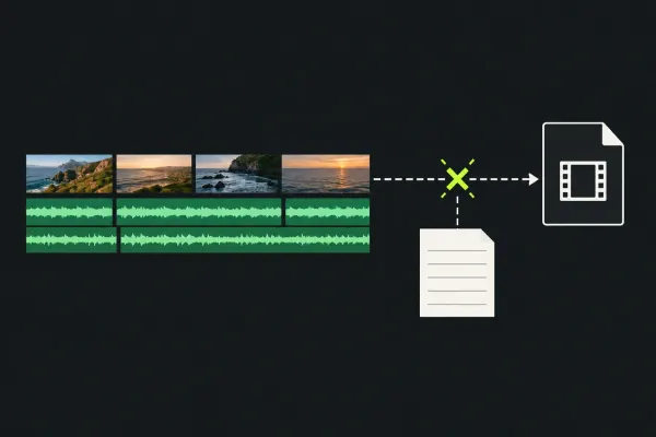 A render interruption between the edit and its local delivery file