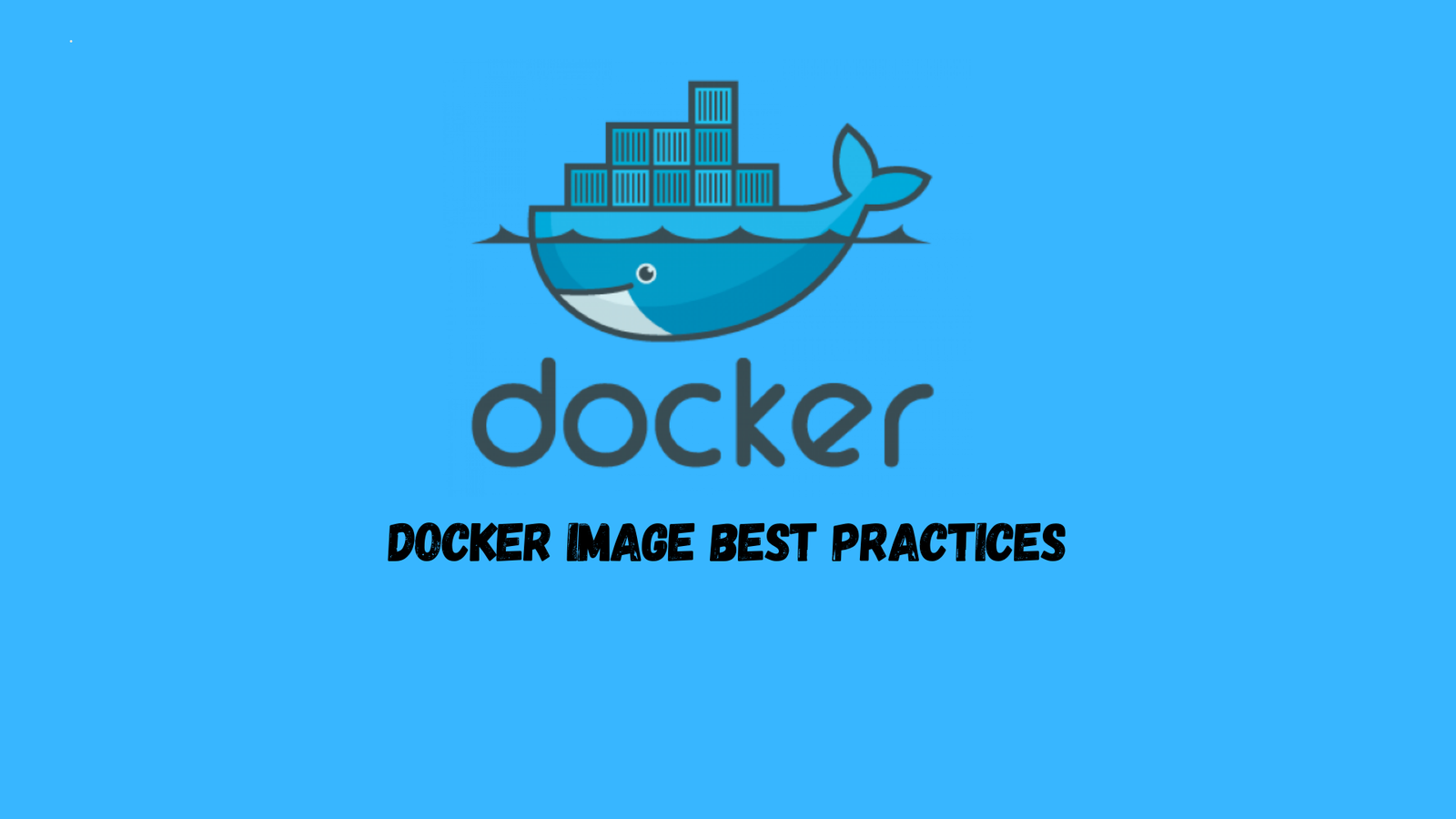 Docker image best practices