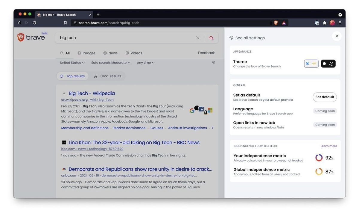 Brave launches Brave Search beta for no tracking alternative to Google