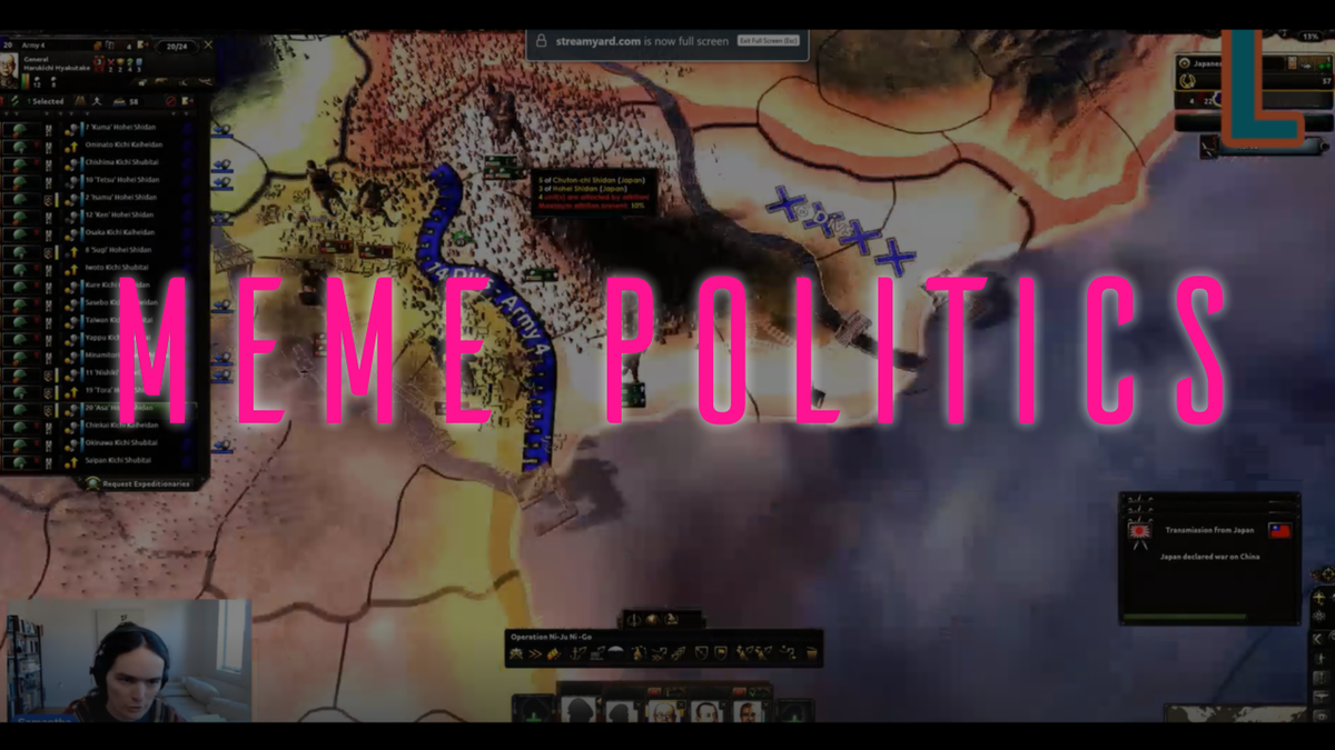 Neon Liberalism #51: The Meme Politics of "Hearts of Iron"