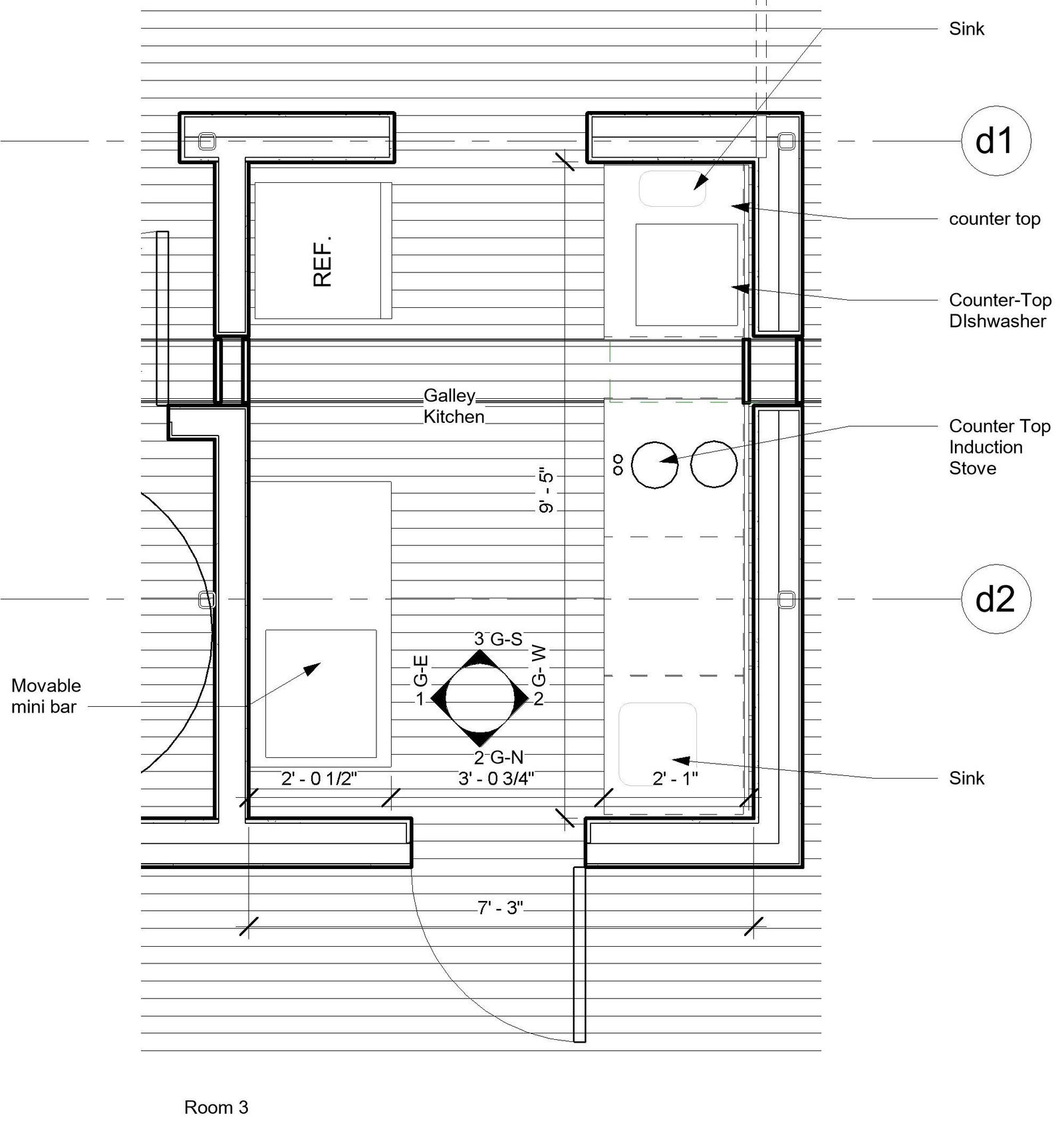 Galley Kitchen