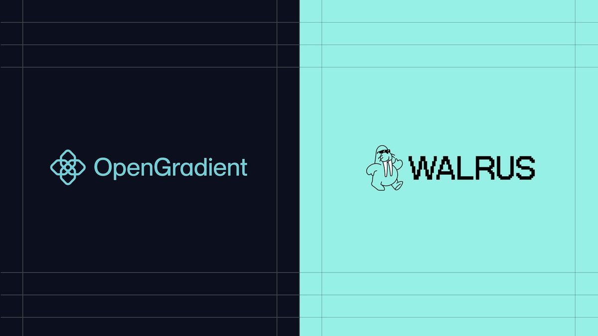 OpenGradient and Walrus logos