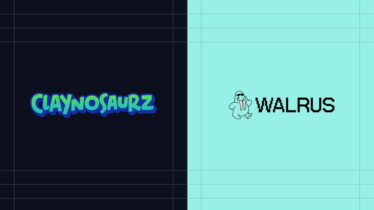 Claynosaurz and Walrus logos