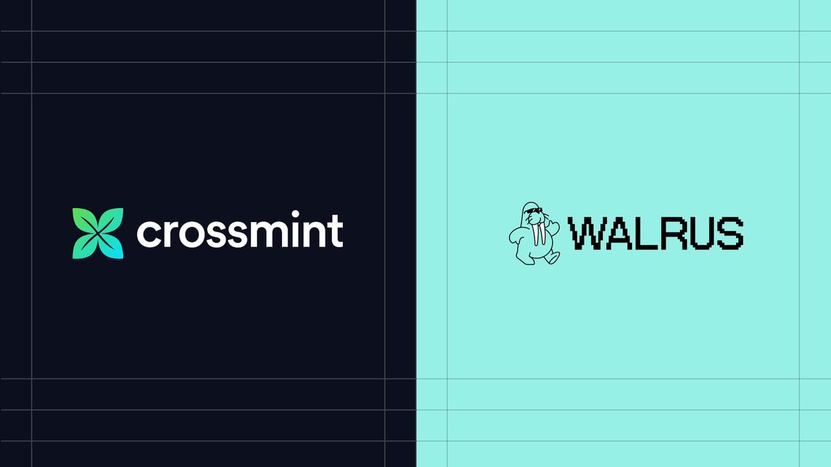 Crossmint and Walrus logos