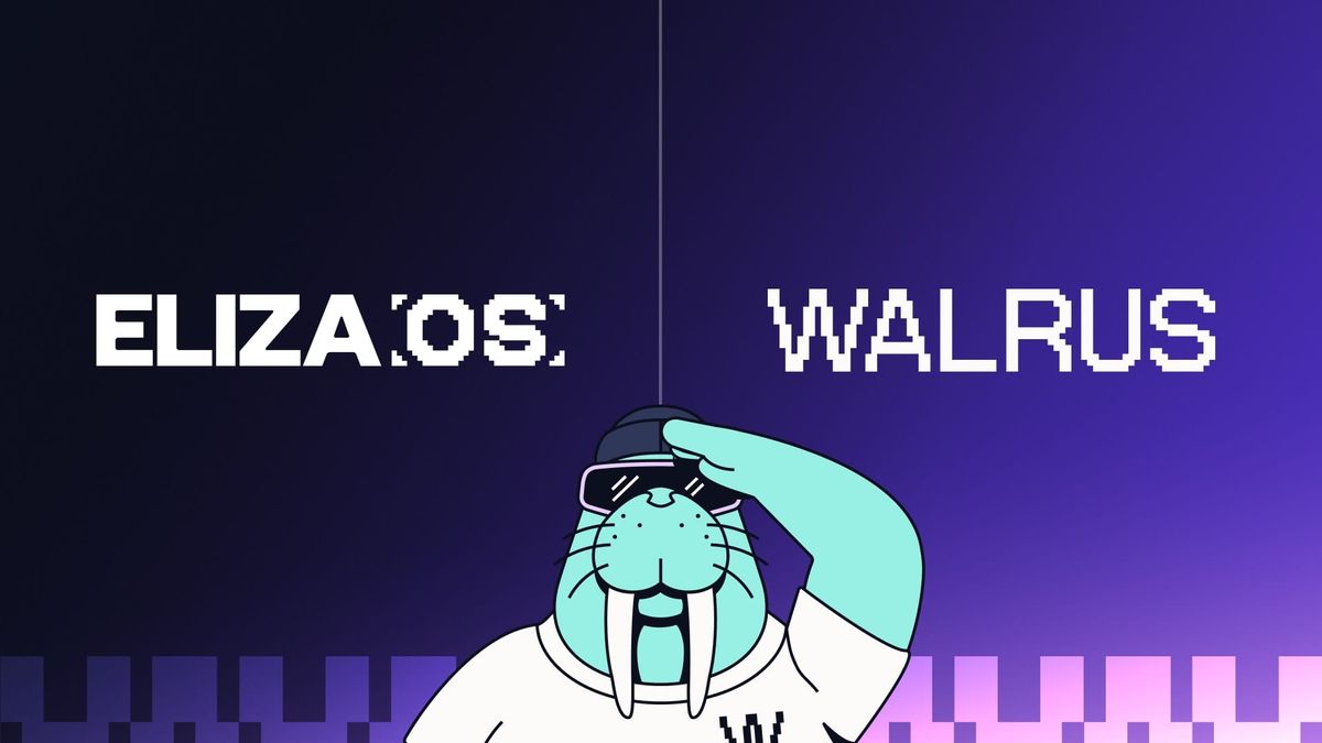 ElizaOS and Walrus logos